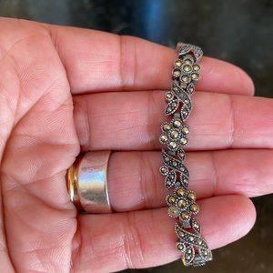 Sterling silver marcasite bracelet